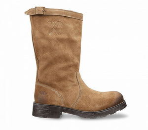 NEW BIKER 1005 BOOT W SUEDE TAUPE
