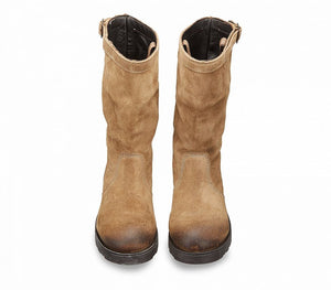 NEW BIKER 1005 BOOT W SUEDE TAUPE